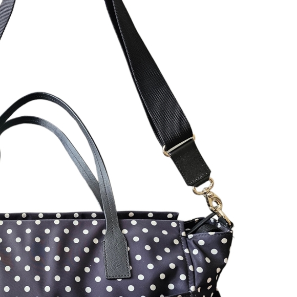 Kate Spade White and Black Polkadot Diaper bag or tote. - Picture 10 of 11